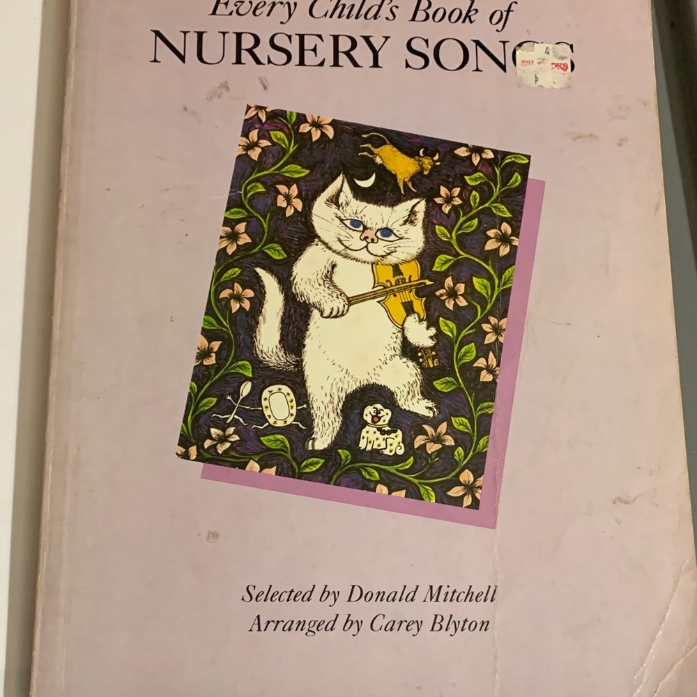 Vintage Every Child’s Book of Nursery Songs Book copyright 1968